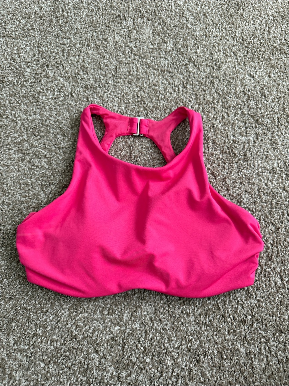Athleta Hot Pink High-Neck Swim Top Size 32 B/C